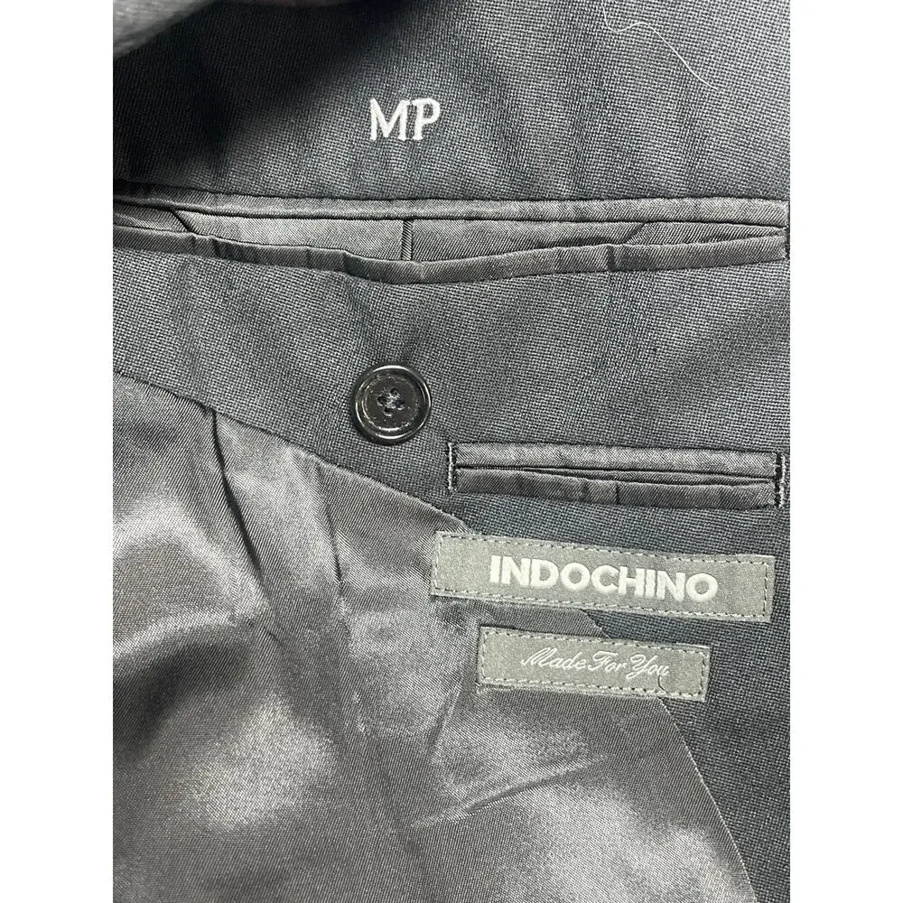Indochino Men's Black Notch Lapel Long Sleeve Blazer Sports Suit Jacket Size M
